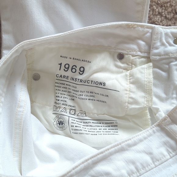 Gap 1969 Sexy Bootcut White Denim Classic 5 Pocket Style Jeans 28P - Picture 8 of 11